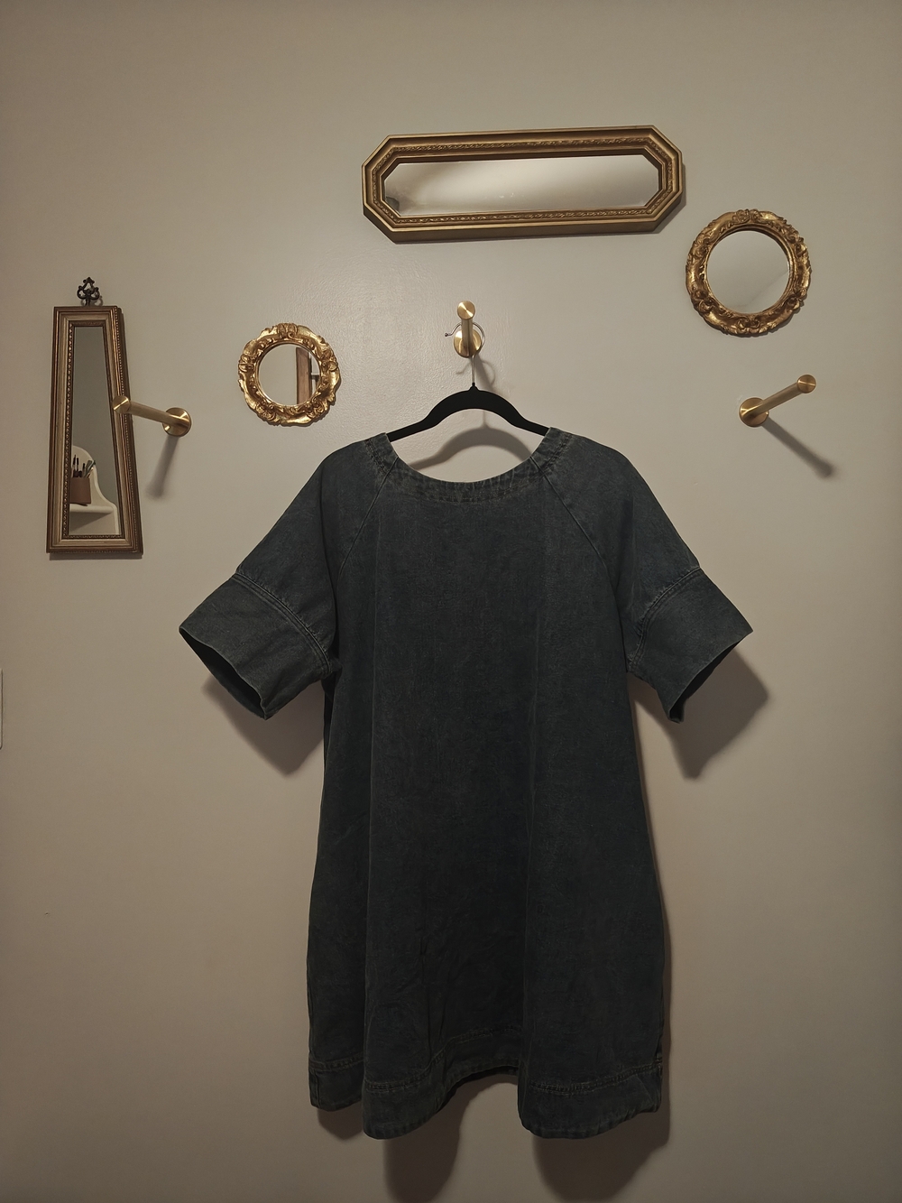 Anthropologie Denim Tunic Dress in Dark Blue